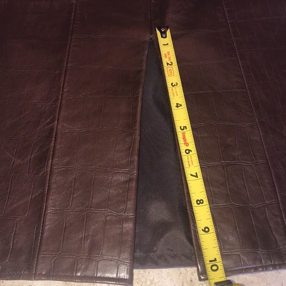 Elements by vakko Leather pressed croc, skirt - Picture 7 of 14